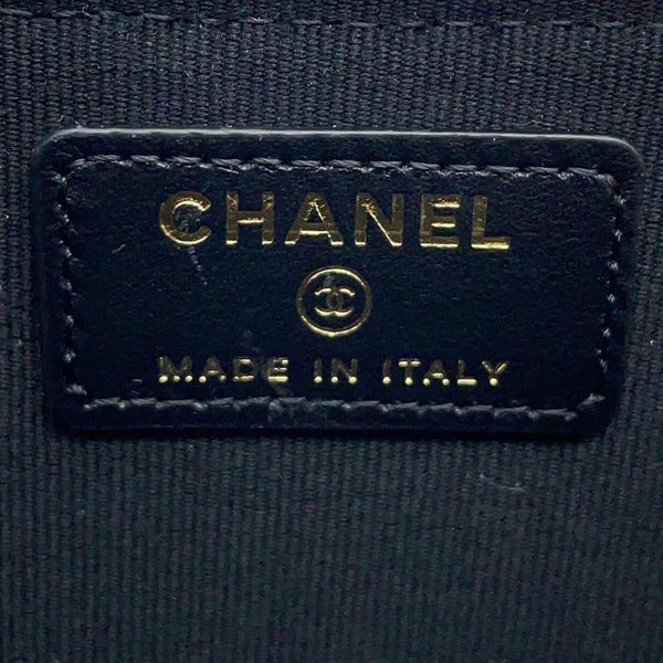 シャネル コインケース ココマーク マトラッセ キャビアスキン ストラス AP4558 CHANEL フラグメントケース カードケース 黒