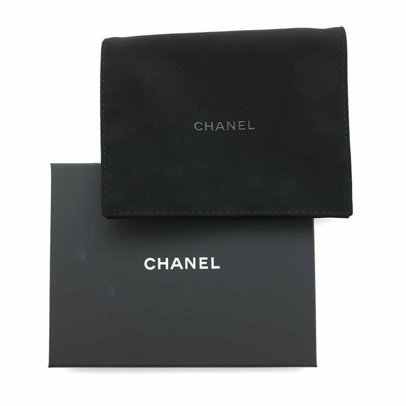 シャネル コインケース ココマーク マトラッセ キャビアスキン ストラス AP4558 CHANEL フラグメントケース カードケース 黒