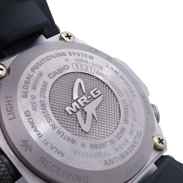 カシオ G-SHOCK MR-G MRG-G2000R-1AJR CASIO 黒文字盤 ソーラー電波