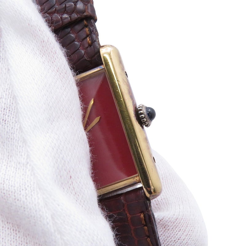 カルティエ マストタンク SM 1975613 Cartier 腕時計 レッド文字盤 ヴィンテージ