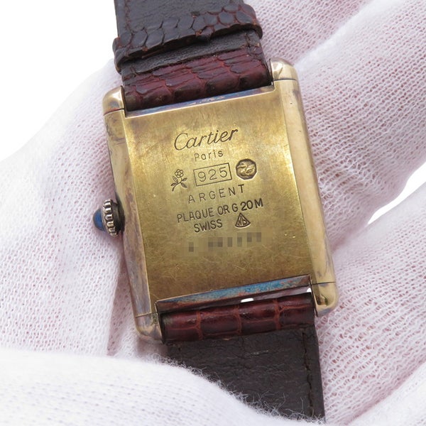 カルティエ マストタンク SM 1975613 Cartier 腕時計 レッド文字盤 ヴィンテージ