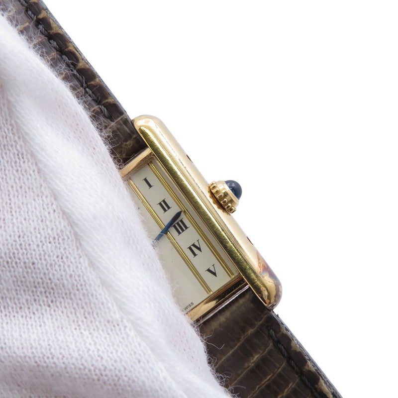 カルティエ マストタンク SM ヴェルメイユ W1003053 Cartier 腕時計 アイボリー文字盤 ヴィンテージ