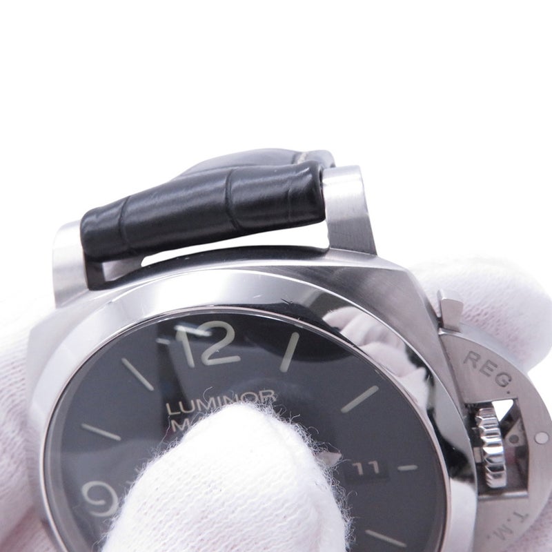 パネライ ルミノール マリーナ 1950 3デイズ オートマティック アッチャイオ PAM01312 PANERAI 腕時計 黒文字盤
