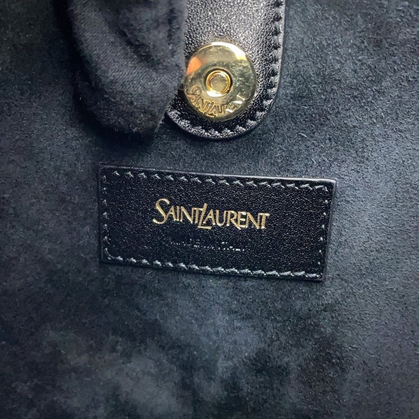 サンローランパリ ハンドバッグ モンバサ スモール カーフレザー 851432 SAINT LAURENT PARIS 黒