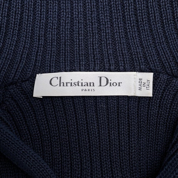 クリスチャン・ディオール ニット ボーダー セーラーコットン レディースサイズ36 214S27AM731 Christian Dior 長袖 白