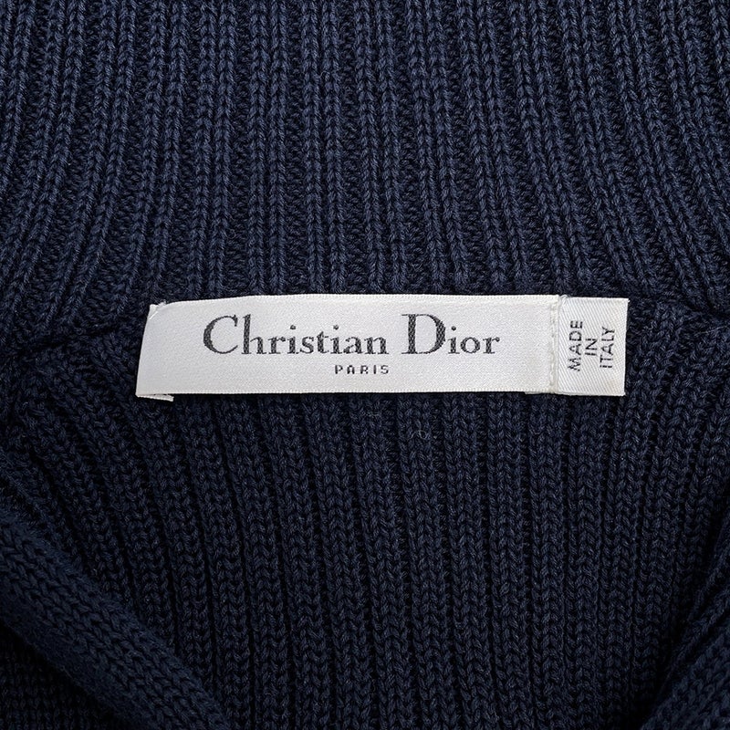 クリスチャン・ディオール ニット ボーダー セーラーコットン レディースサイズ36 214S27AM731 Christian Dior 長袖 白