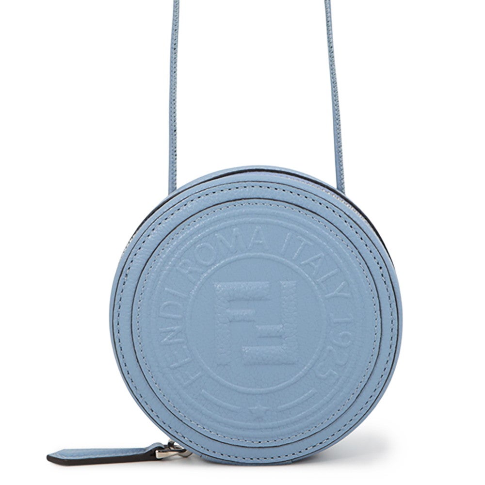 希少　FENDI 型　丸型　ショルダーバック　ポーチ フェンディ ショルダーポーチ FFロゴ ラウンド レザー 7M0359 FENDI