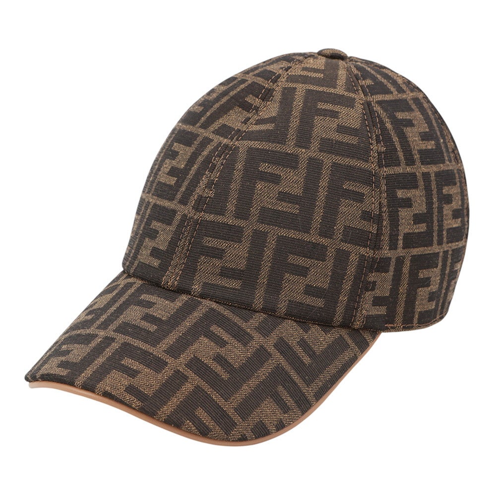 フェンディ キャップ FFロゴ 総柄 サイズM FXQ379 FENDI 帽子 | 中古
