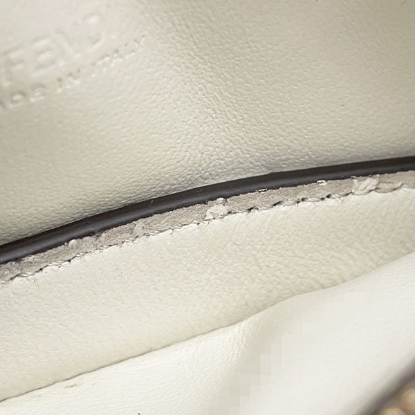 フェンディ チェーンショルダーポーチ フリップ  ナノ  レザー FENDI ポシェット ポーチ