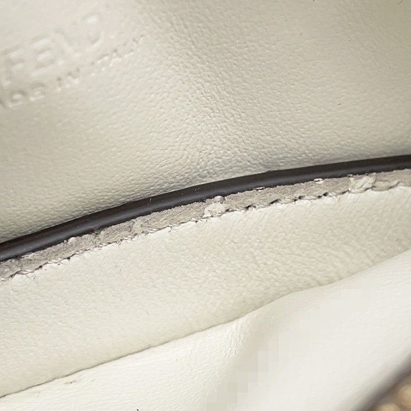 フェンディ チェーンショルダーポーチ フリップ  ナノ  レザー FENDI ポシェット ポーチ
