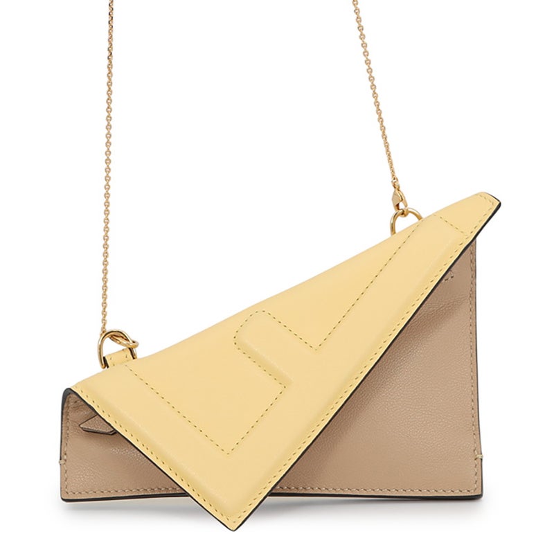 フェンディ チェーンショルダーポーチ フリップ  ナノ  レザー FENDI ポシェット ポーチ