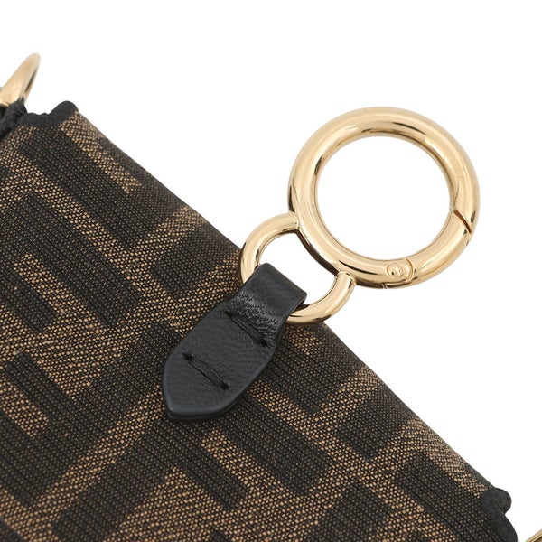 フェンディ バッグチャーム ナノ バゲット キャンバス 7AS045 FENDI 2wayショルダーバッグ
