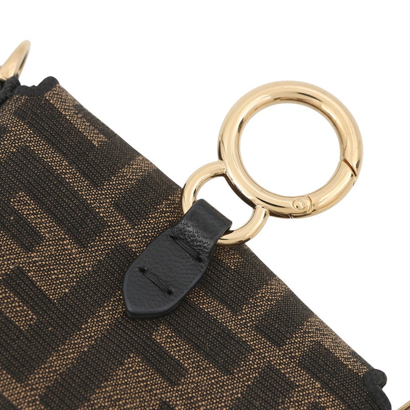 フェンディ バッグチャーム ナノ バゲット キャンバス 7AS045 FENDI 2wayショルダーバッグ