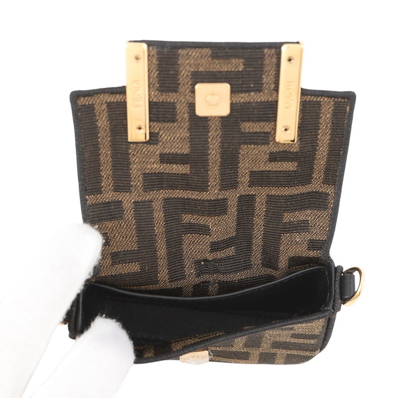 フェンディ バッグチャーム ナノ バゲット キャンバス 7AS045 FENDI 2wayショルダーバッグ