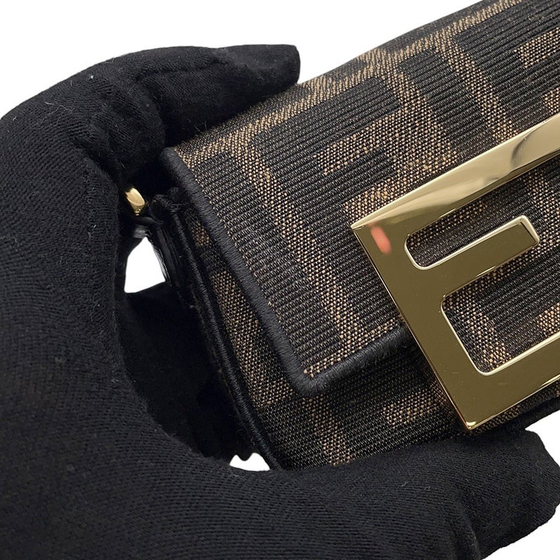 フェンディ バッグチャーム ナノ バゲット キャンバス 7AS045 FENDI 2wayショルダーバッグ
