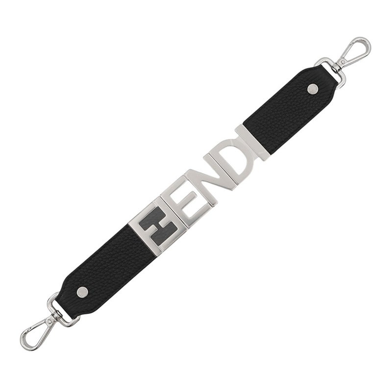 フェンディ ショルダーストラップ ストラップユー ハンドバッグ用 レザー 8AV483 FENDI 黒