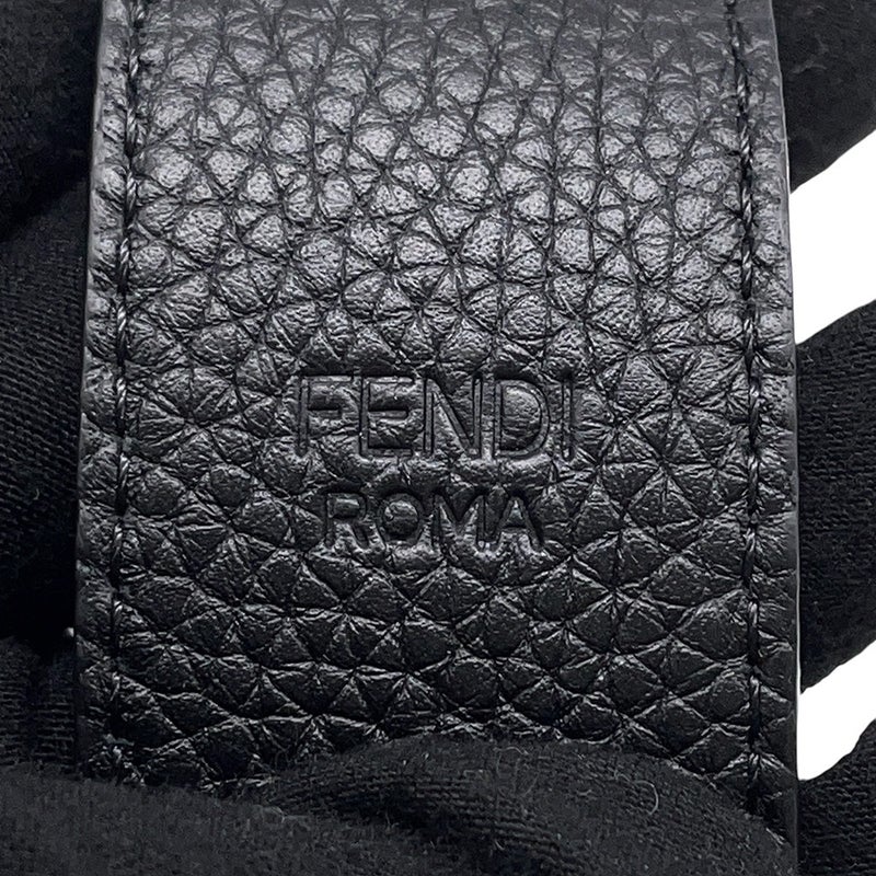 フェンディ ショルダーストラップ ストラップユー ハンドバッグ用 レザー 8AV483 FENDI 黒
