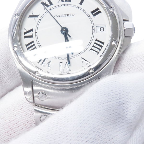 カルティエ サントス ロンド LM W20026K1 Cartier 腕時計 白文字盤
