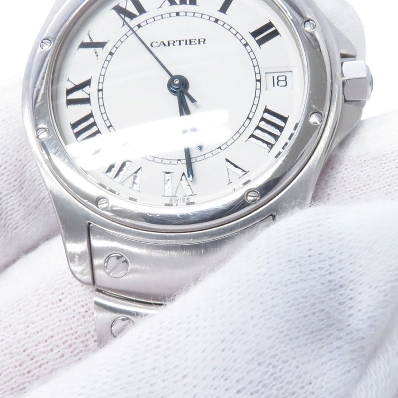 カルティエ サントス ロンド LM W20026K1 Cartier 腕時計 白文字盤