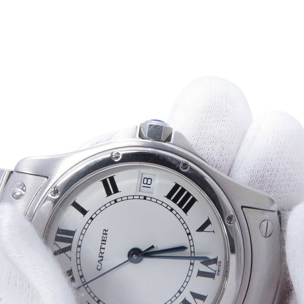 カルティエ サントス ロンド LM W20026K1 Cartier 腕時計 白文字盤