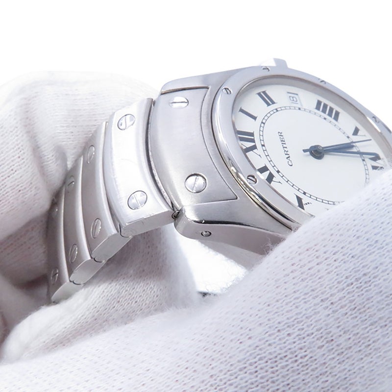 カルティエ サントス ロンド LM W20026K1 Cartier 腕時計 白文字盤