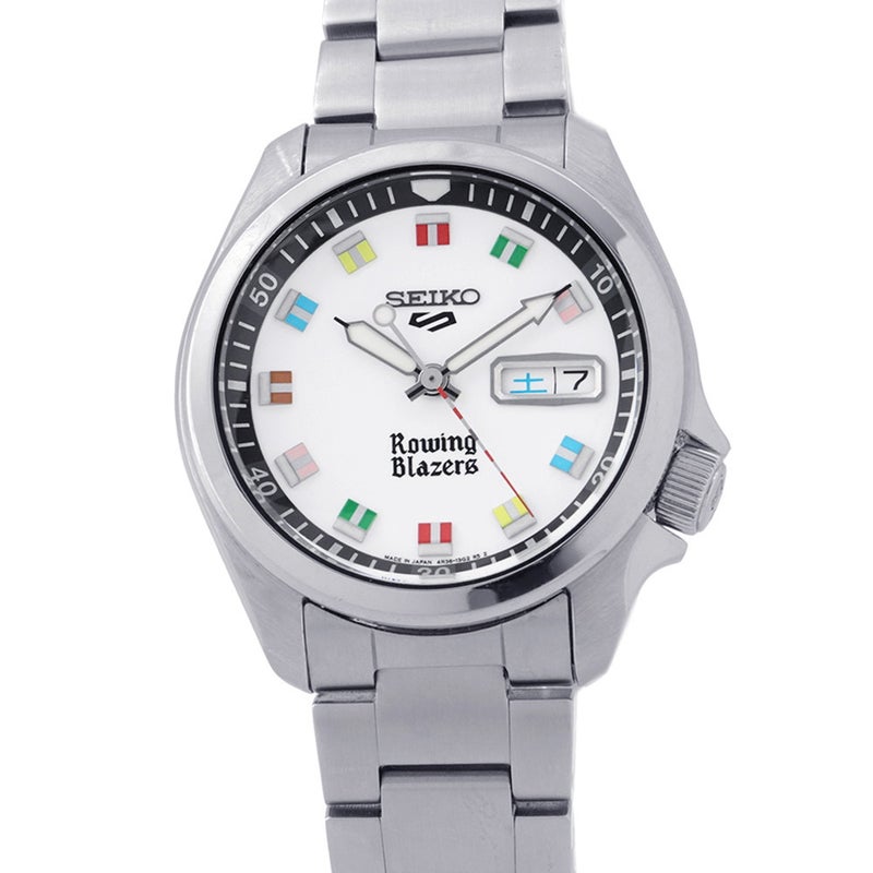 セイコー 5スポーツ ローイングブレザーズコラボ 世界888本限定 SRPJ71 SEIKO 腕時計 白文字盤