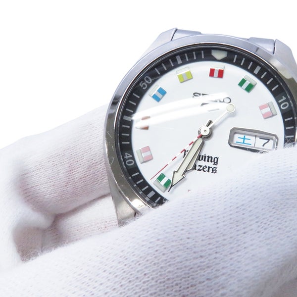 セイコー 5スポーツ ローイングブレザーズコラボ 世界888本限定 SRPJ71 SEIKO 腕時計 白文字盤