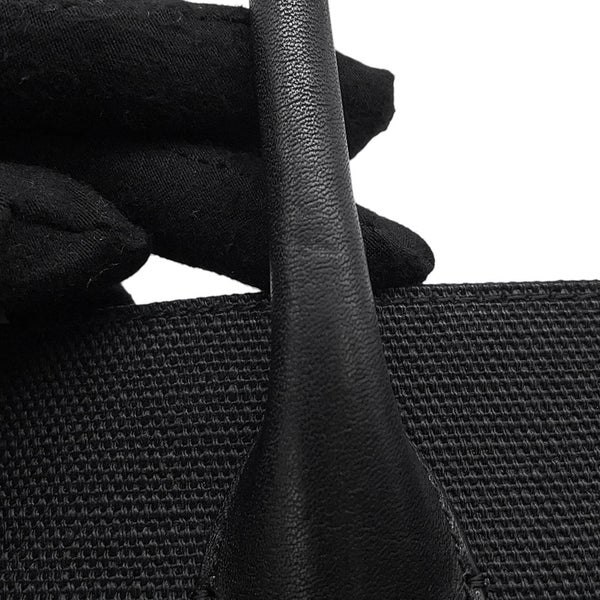 サンローランパリ トートバッグ リヴ・ゴーシュ ラージ ラフィア キャンバス 509415 2M21E SAINT LAURENT PARIS 黒