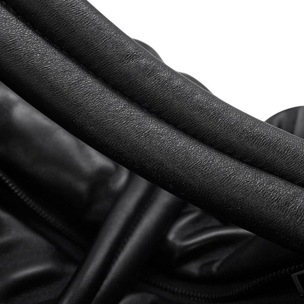 サンローランパリ ボストンバッグ ワイドロゴ パファー レザー 797640 SAINT LAURENT PARIS ２wayショルダー 黒