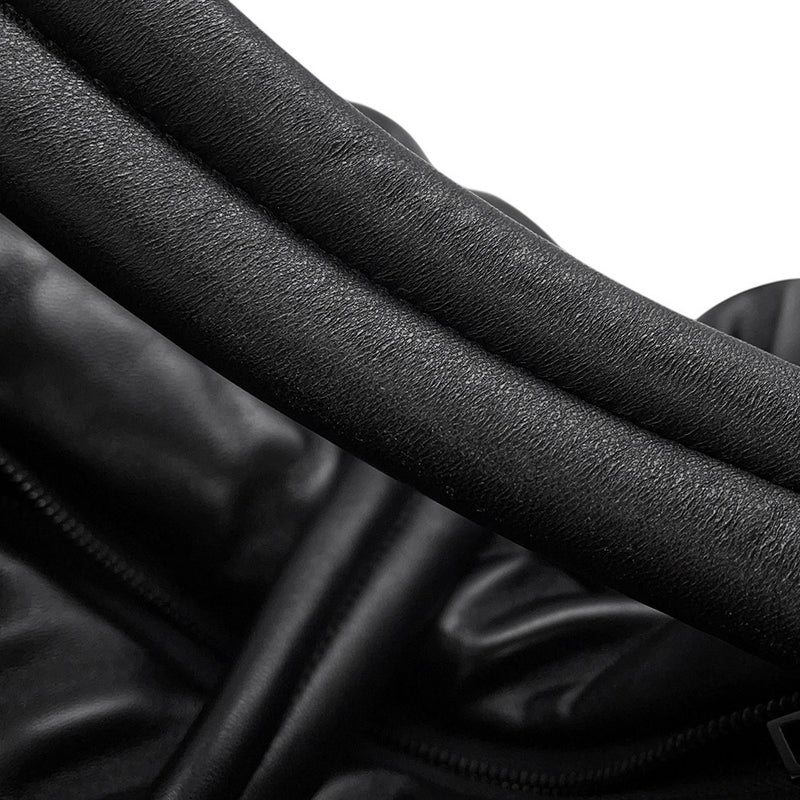 サンローランパリ ボストンバッグ ワイドロゴ パファー レザー 797640 SAINT LAURENT PARIS ２wayショルダー 黒