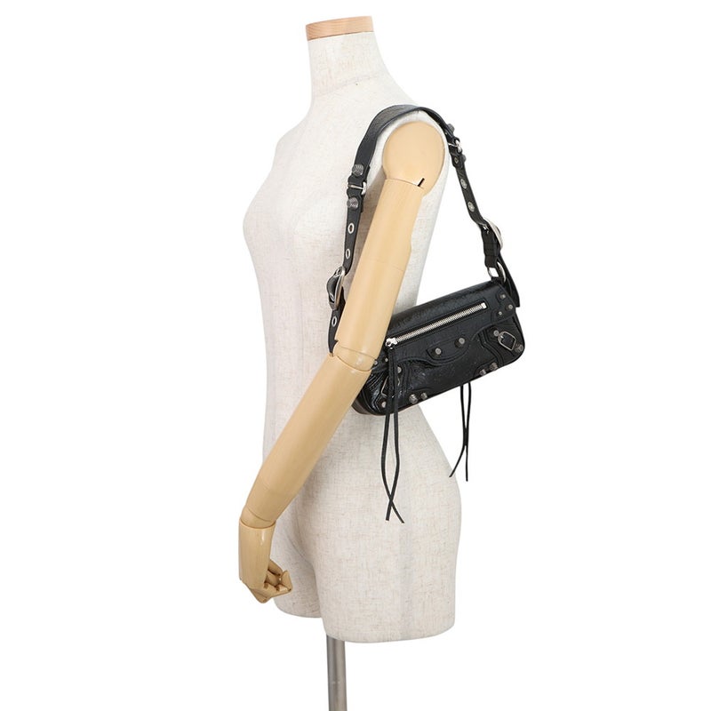 バレンシアガ ショルダーバッグ ルカゴールXS スリングバッグ レザー 771670 BALENCIAGA 黒
