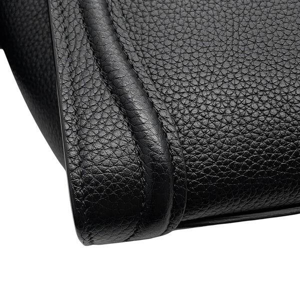セリーヌ ハンドバッグ ラゲージ ナノショッパー レザー 189243 CELINE バッグ 2wayショルダーバッグ 黒