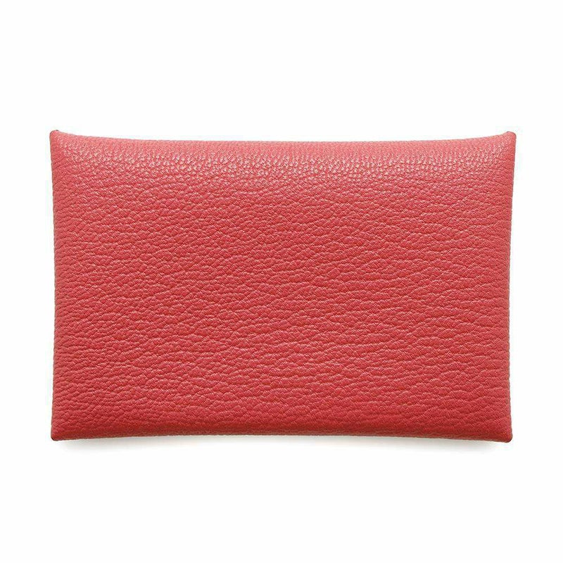 エルメス カードケース カルヴィ ローズテキサス シェブルミゾル D刻印 HERMES 三越日本橋限定