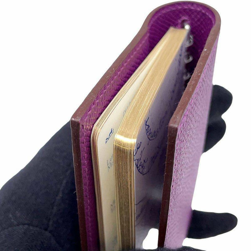 エルメス 手帳カバー アジェンダ ミニ アネモネ/シルバー金具 エプソン T刻印 HERMES カバー