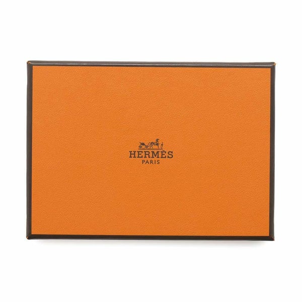 エルメス カードケース MagSafe エマン “ストール・ナンバー” ブルーネイビー/マルチカラー スイフト/フェルト W刻印 マグセーフ