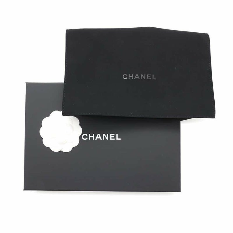 シャネル チェーンウォレット マトラッセ ココマーク パーリーラムスキン AP4537 CHANEL 黒