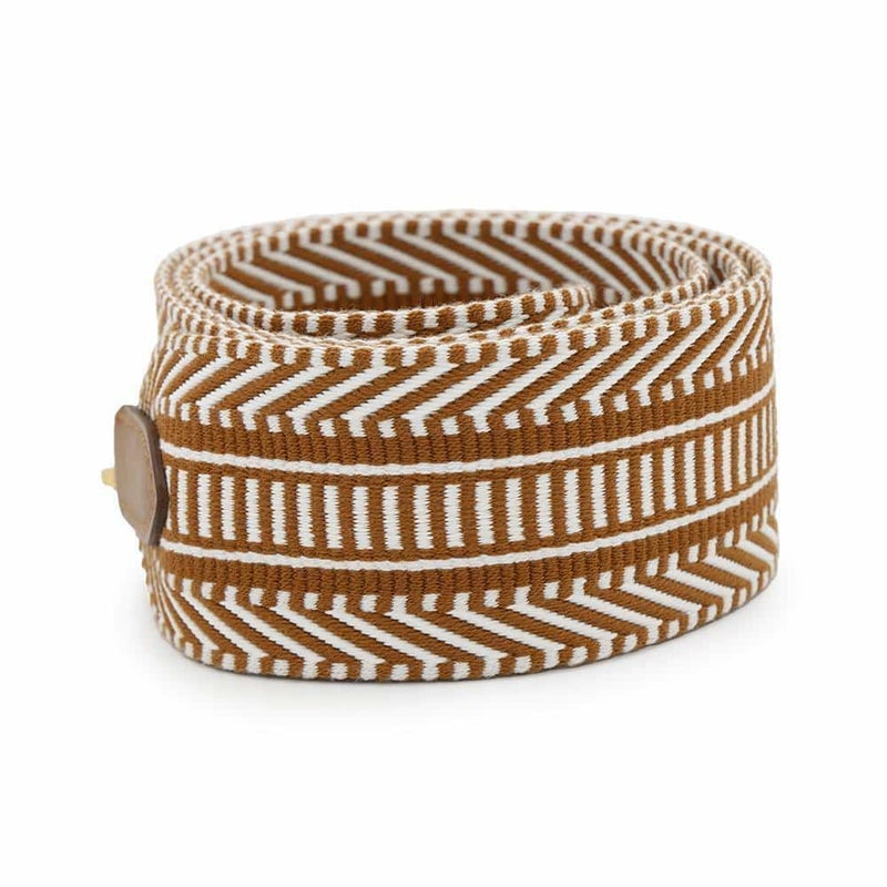 エルメス ショルダーストラップ バンドリエール サングル カヴァル エクリュ/ベージュ/ゴールド キャンバス W刻印