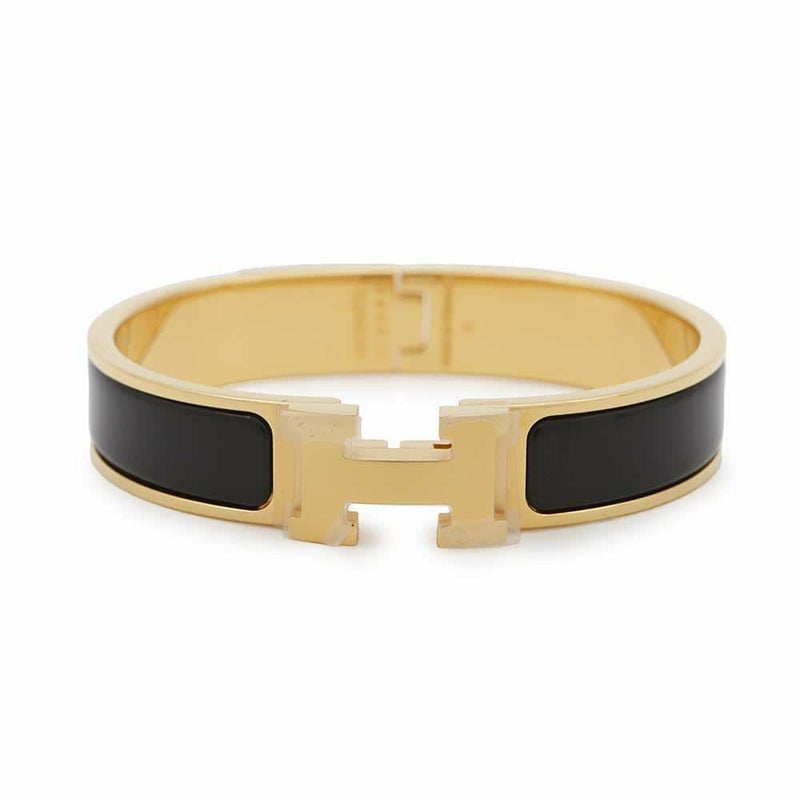エルメス ブレスレット クリック H クリッククラックPM ブラック/シルバー金具 HERMES 黒