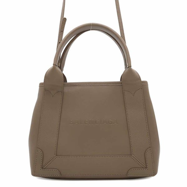 バレンシアガ ハンドバッグ ネイビーカバ XS オールレザー 390346 ポーチ付 BALENCIAGA 2way