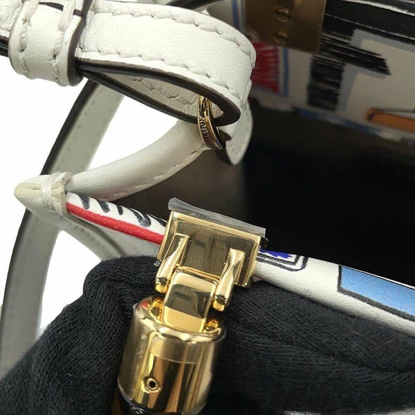 フェンディ ハンドバッグ サンシャイン ショッパー スモール レザー 8BS051 FENDI 2way 白