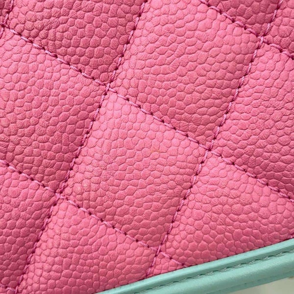 シャネル チェーンショルダーバッグ CCフィリグリー バニティバッグ キャビアスキン A93343 CHANEL