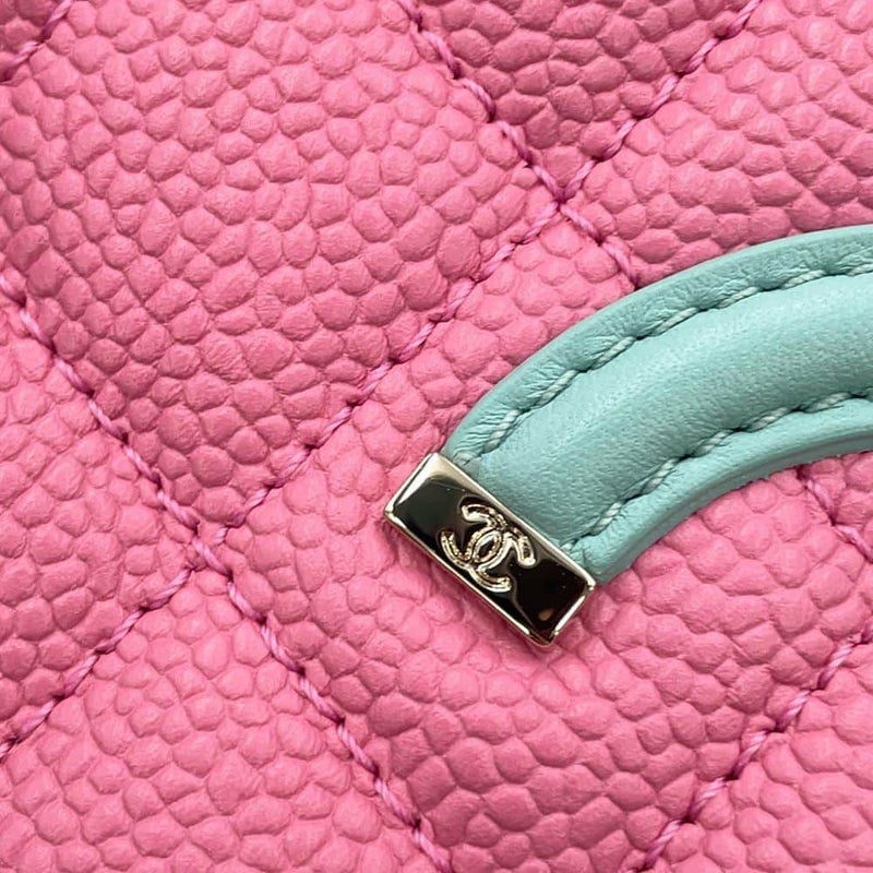 シャネル チェーンショルダーバッグ CCフィリグリー バニティバッグ キャビアスキン A93343 CHANEL