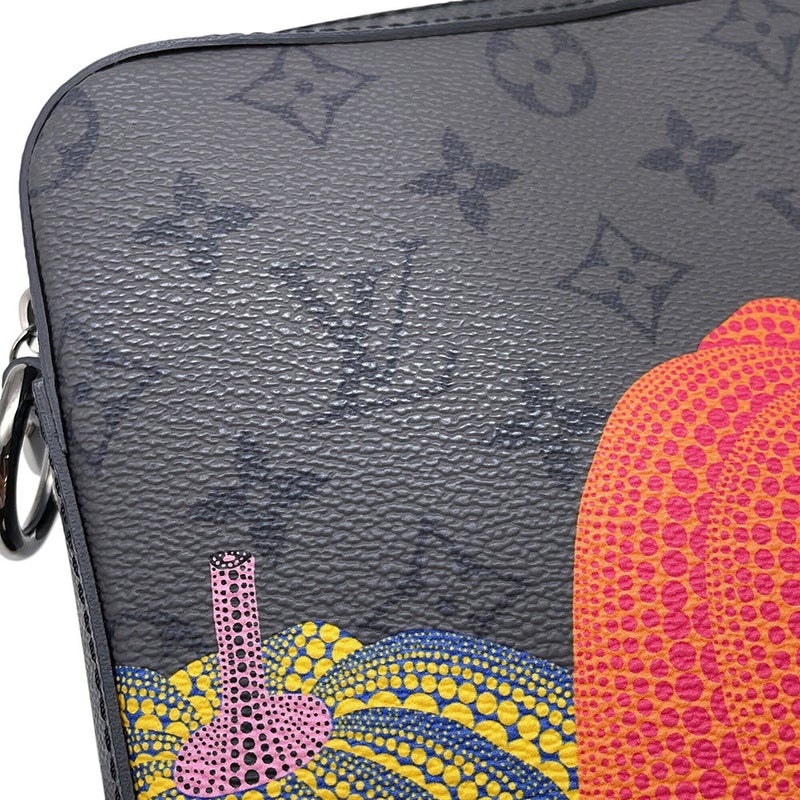 ルイヴィトン ショルダーバッグ モノグラム・エクリプス リバース LV×YK トリオ メッセンジャー M46435 ヴィトン 草間彌生 ブラック 黒