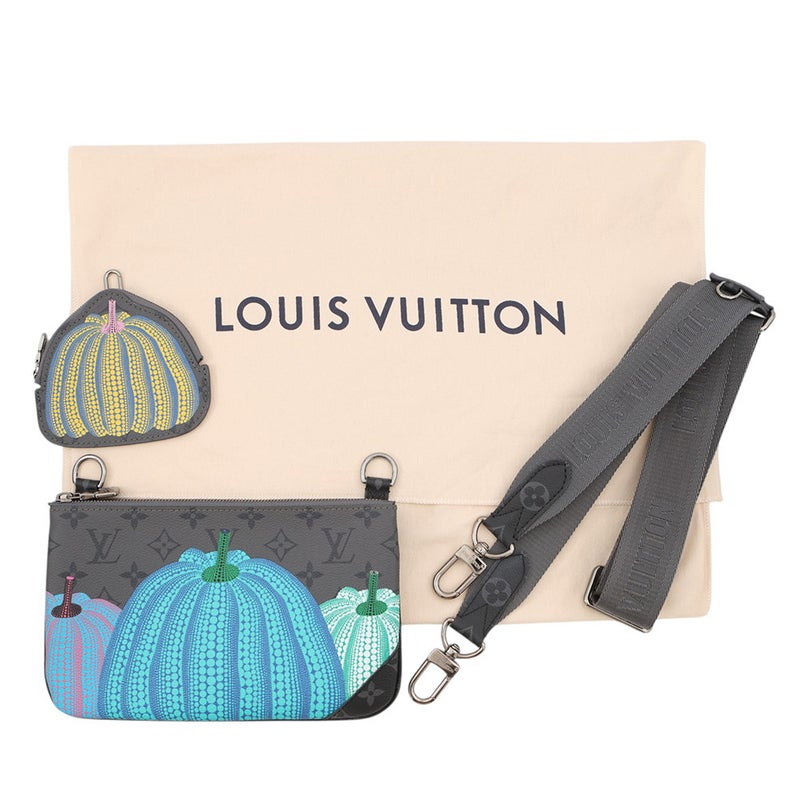 ルイヴィトン ショルダーバッグ モノグラム・エクリプス リバース LV×YK トリオ メッセンジャー M46435 ヴィトン 草間彌生 ブラック 黒