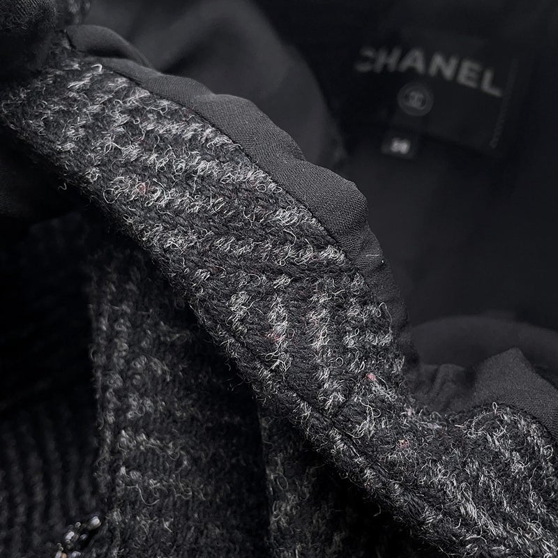 シャネル ベスト ツイード ココマーク レディースサイズ38 P78192 CHANEL アウター 黒