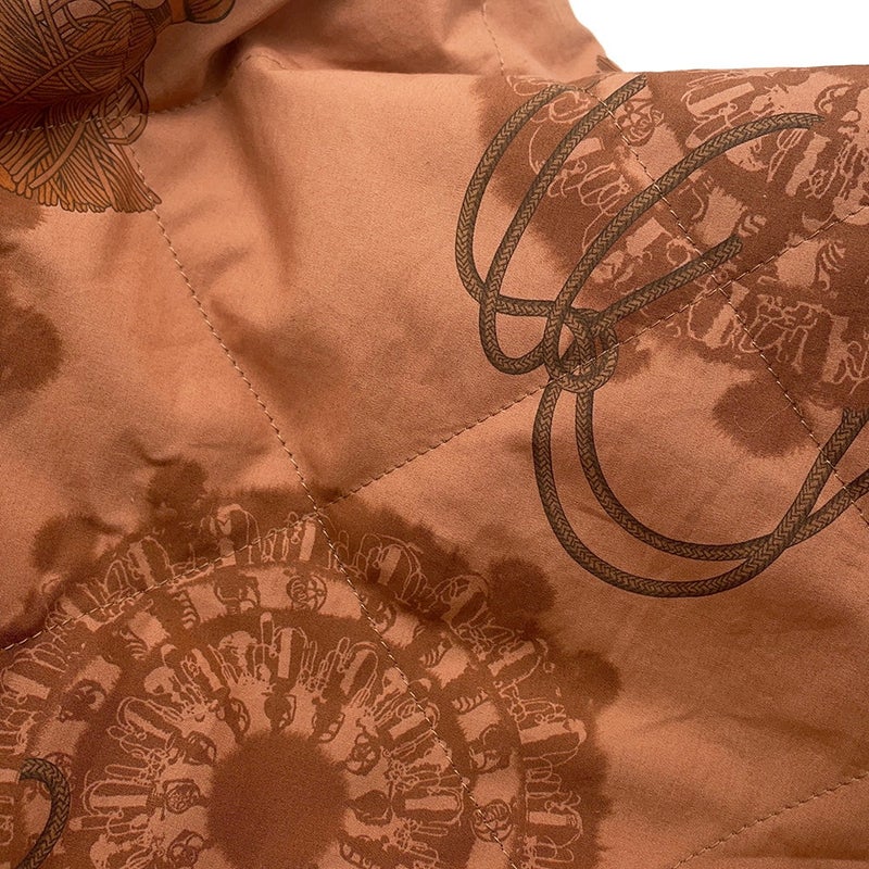 エルメス ジャケット CLIQUETIS AQUARELLE クリケティス アクアレル レディースサイズ34 2E0156DJ HERMES ブルゾン リバーシブル