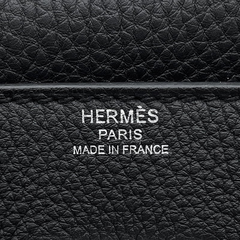 エルメス ケリーメッセンジャーPM ブラック/シルバー金具 トゴ K刻印 HERMES 黒