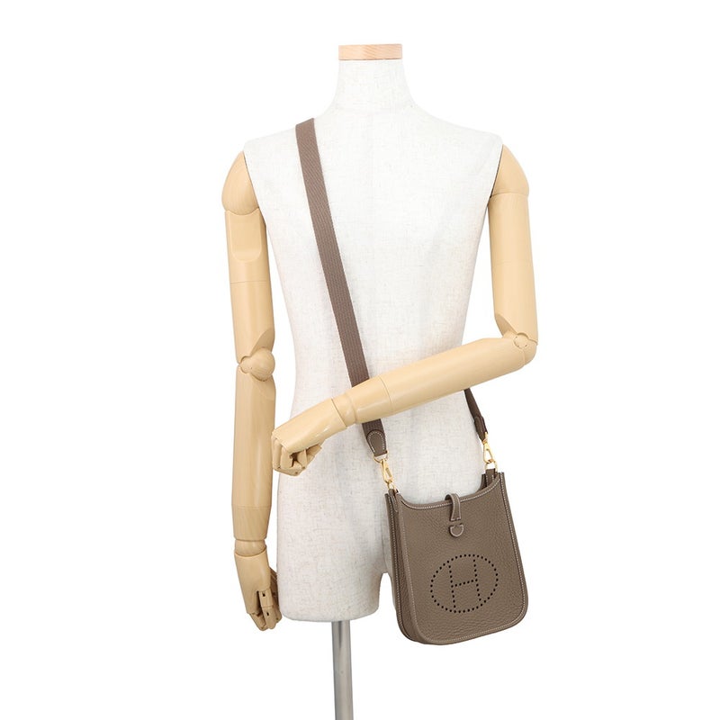 エルメス エブリンTPM 111cm アマゾン エトゥープ/ゴールド金具 トリヨンクレマンス K刻印 HERMES Evelyne
