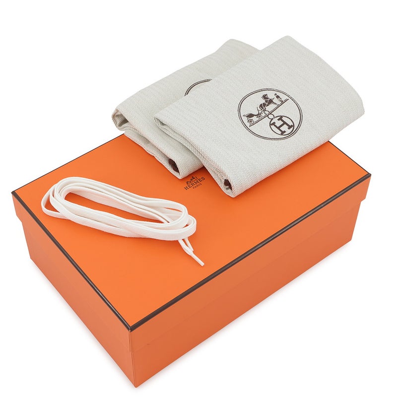 エルメス スニーカー キッド シェーヴル・メタリゼ レディースサイズ37.5 HERMES 靴