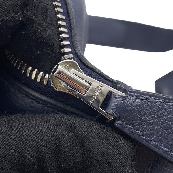 エルメス ボディバッグ シティスライドクロスPM ブルーインディゴ/シルバー金具 エバーカラー B刻印 メンズ